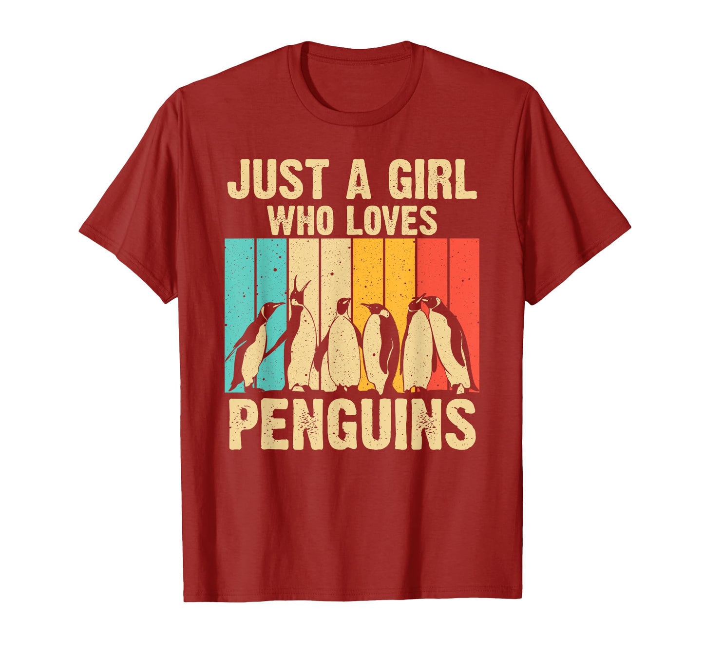 Cute Penguin Art Women Girls Kids Zoologist Penguin Lovers T-Shirt