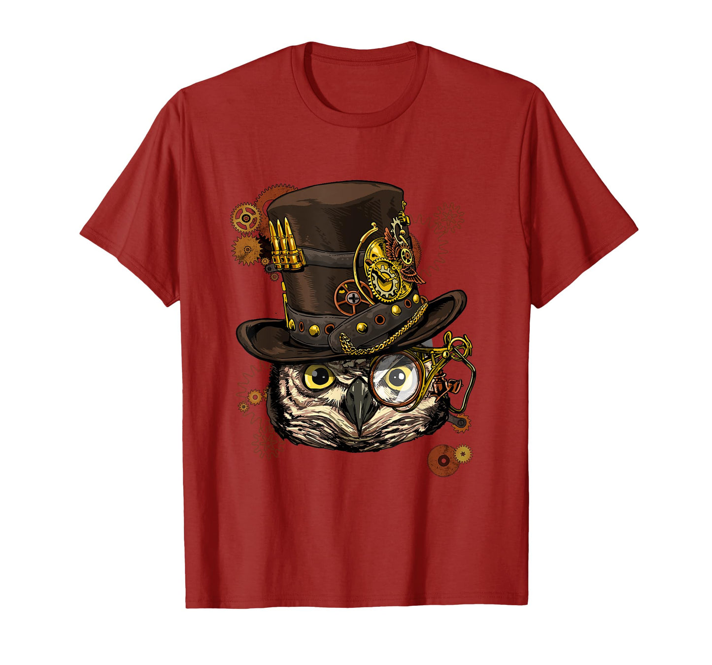 Steampunk Owl Mechanical Steampunk Gears Bird Owl Lover T-Shirt
