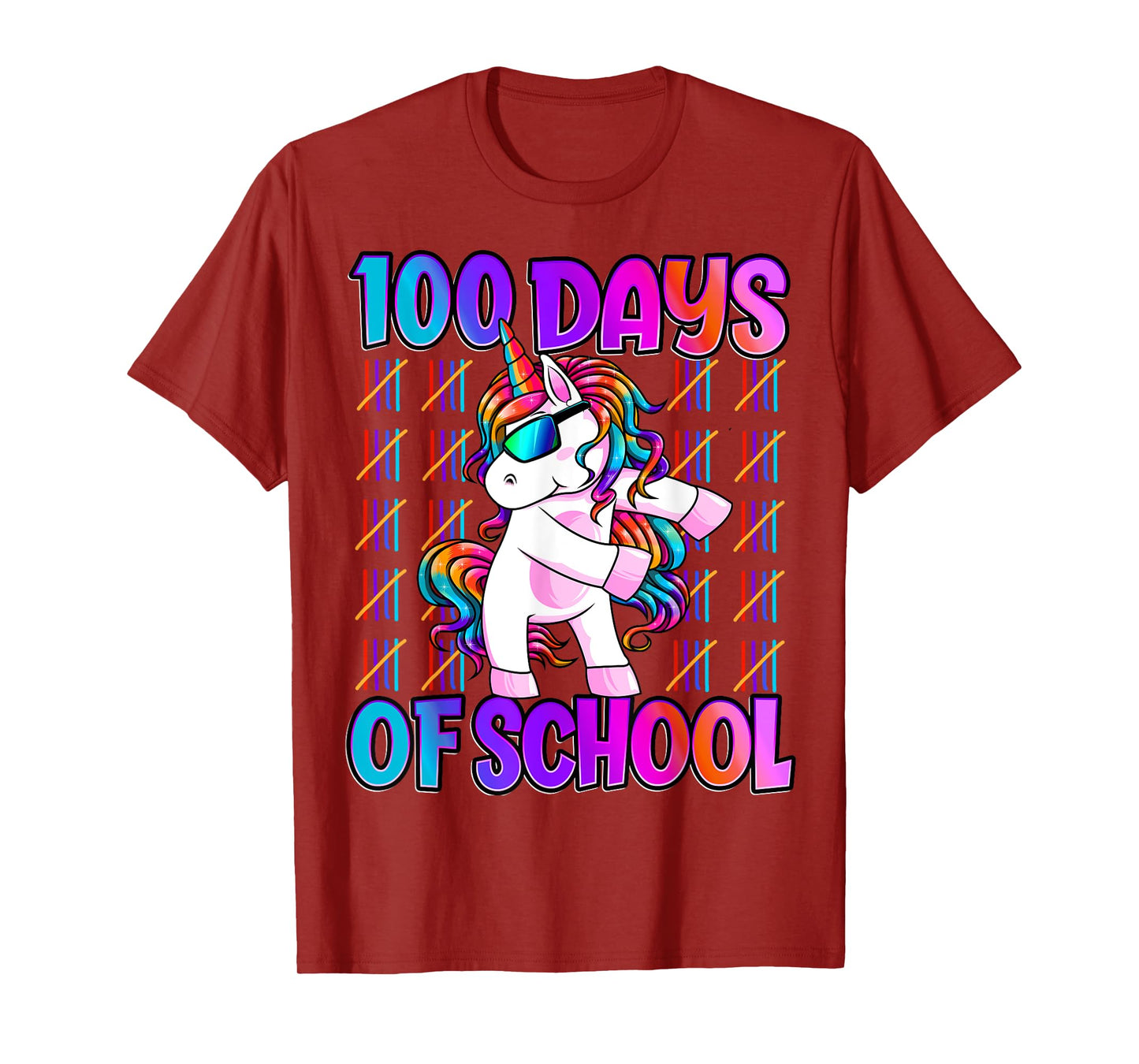 100 Days Of School Shirt Unicorn 100 Days Smarter 100th Day T-Shirt