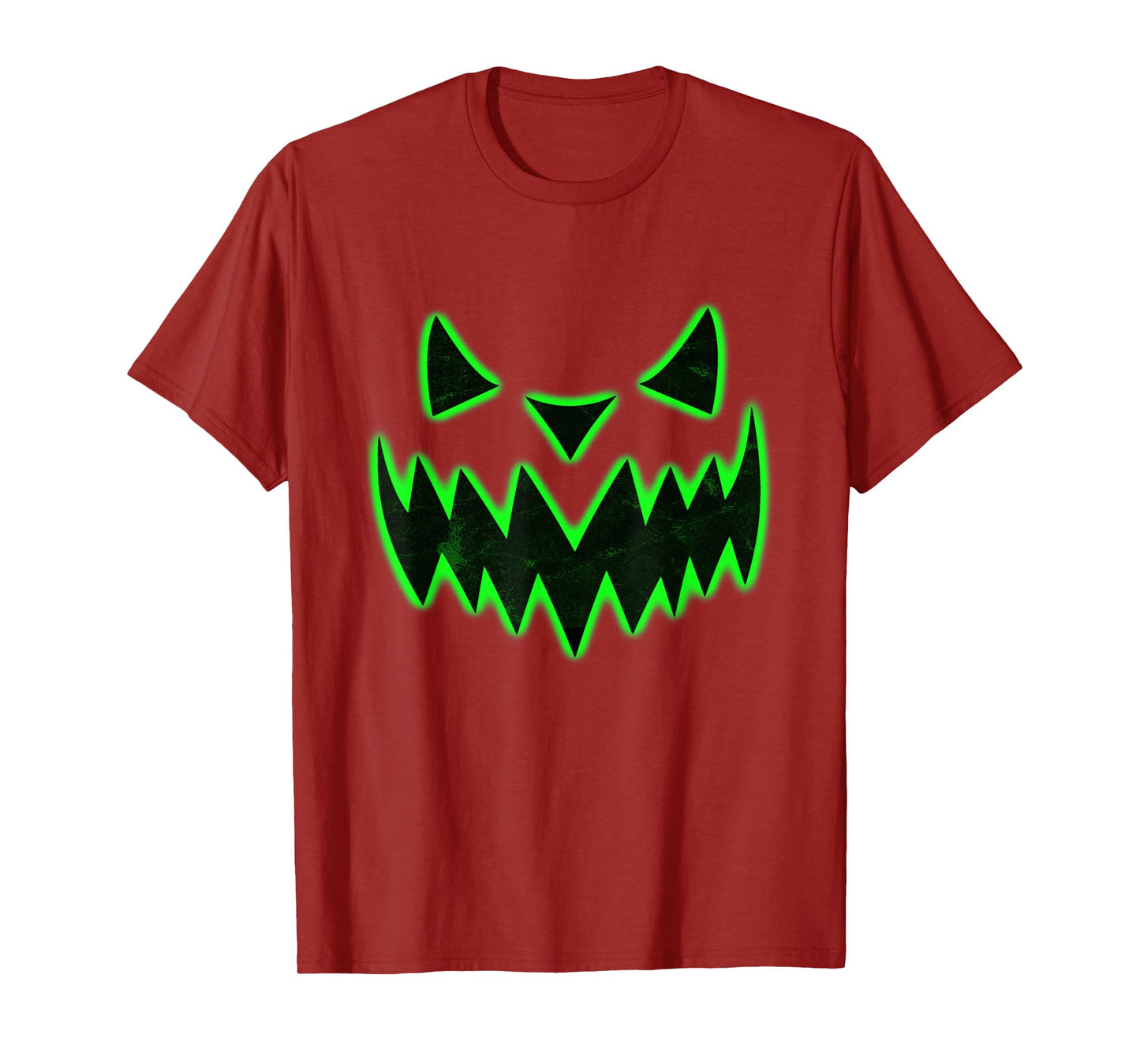 Scary green Pumpkin Halloween T-Shirt Halloween Costume Tee T-Shirt