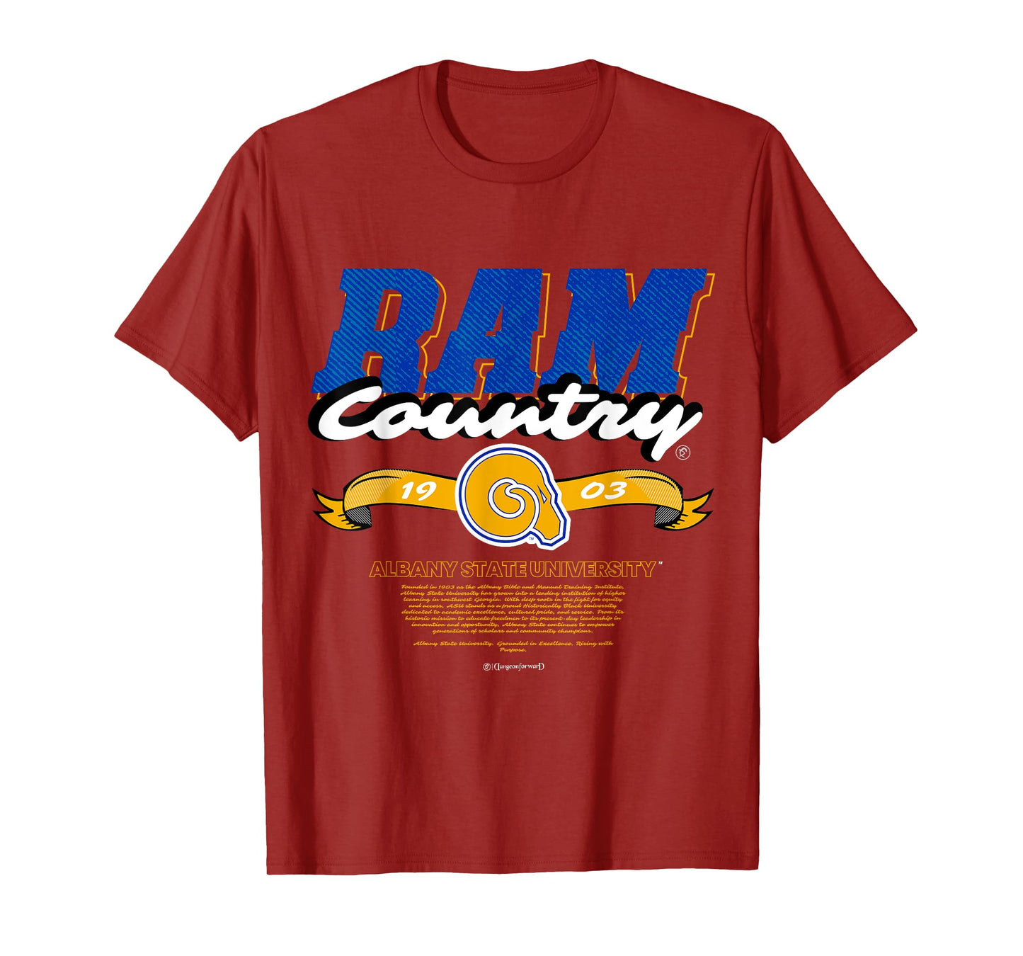 Albany State University - Ram Country - ASU Rams HBCU T-Shirt