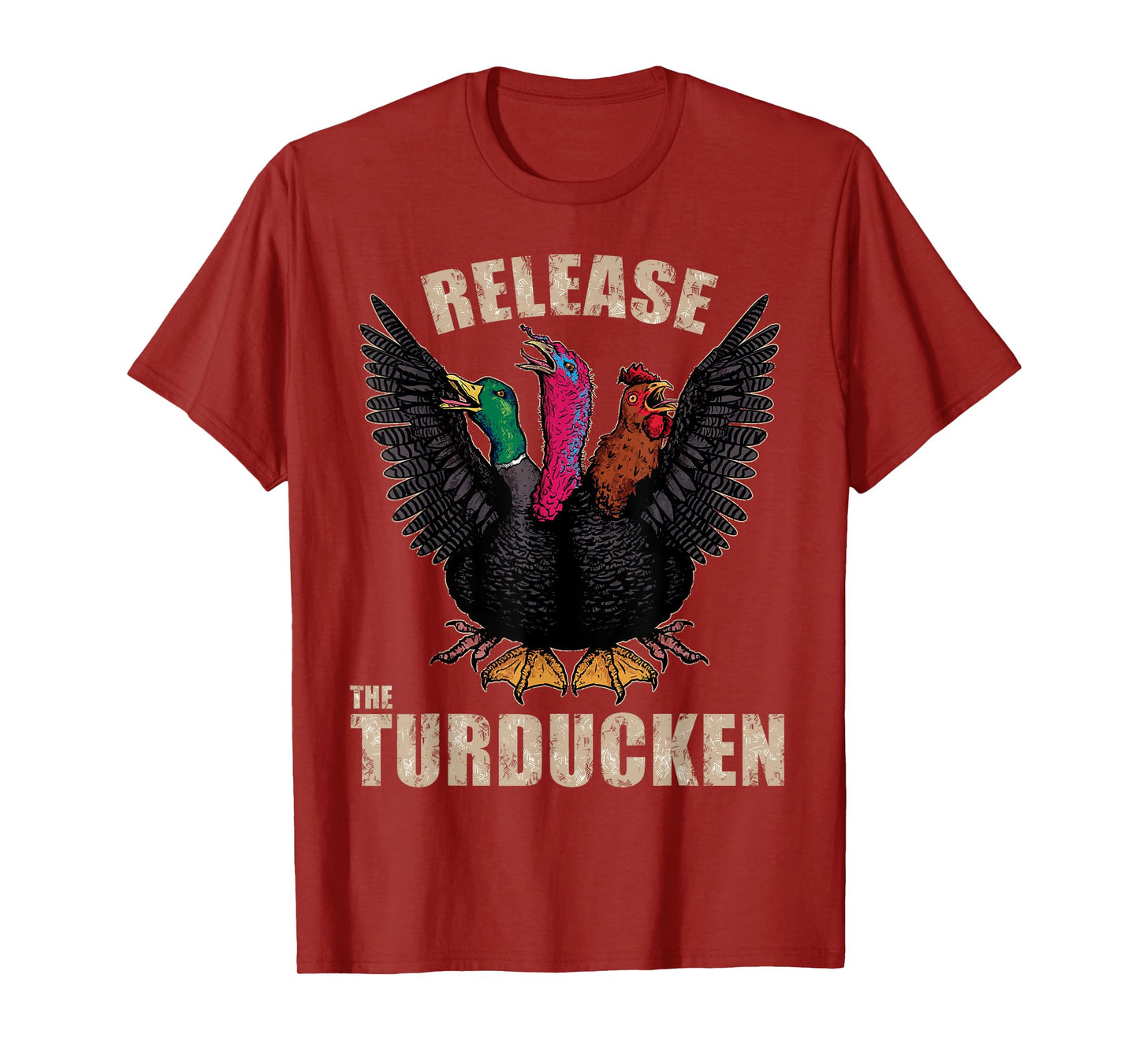 Thanksgiving Day Turkey Turducken Kaiju Monster Ugly Sweater T-Shirt
