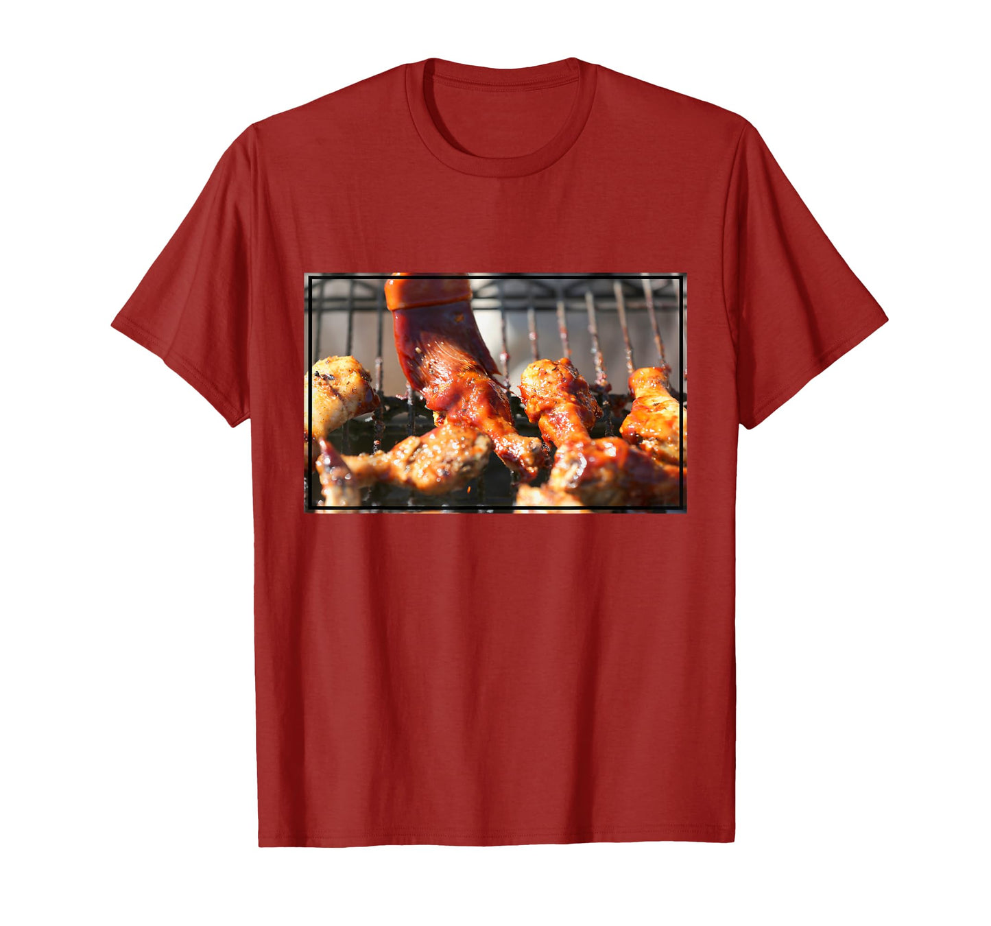 BBQ Chicken Wings on the Grill Photograph T-Shirt