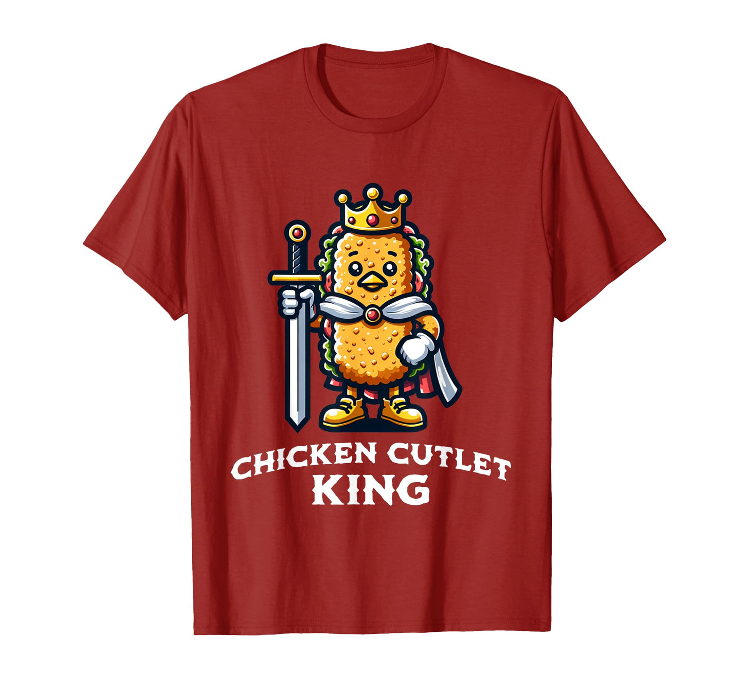Chicken Cutlet Funny Saying Unisex-Child T-Shirt, Black, Small, Short Sleeve, Cotton Blend, Novelty T-Shirt, Food Enthusiasts, General Audience