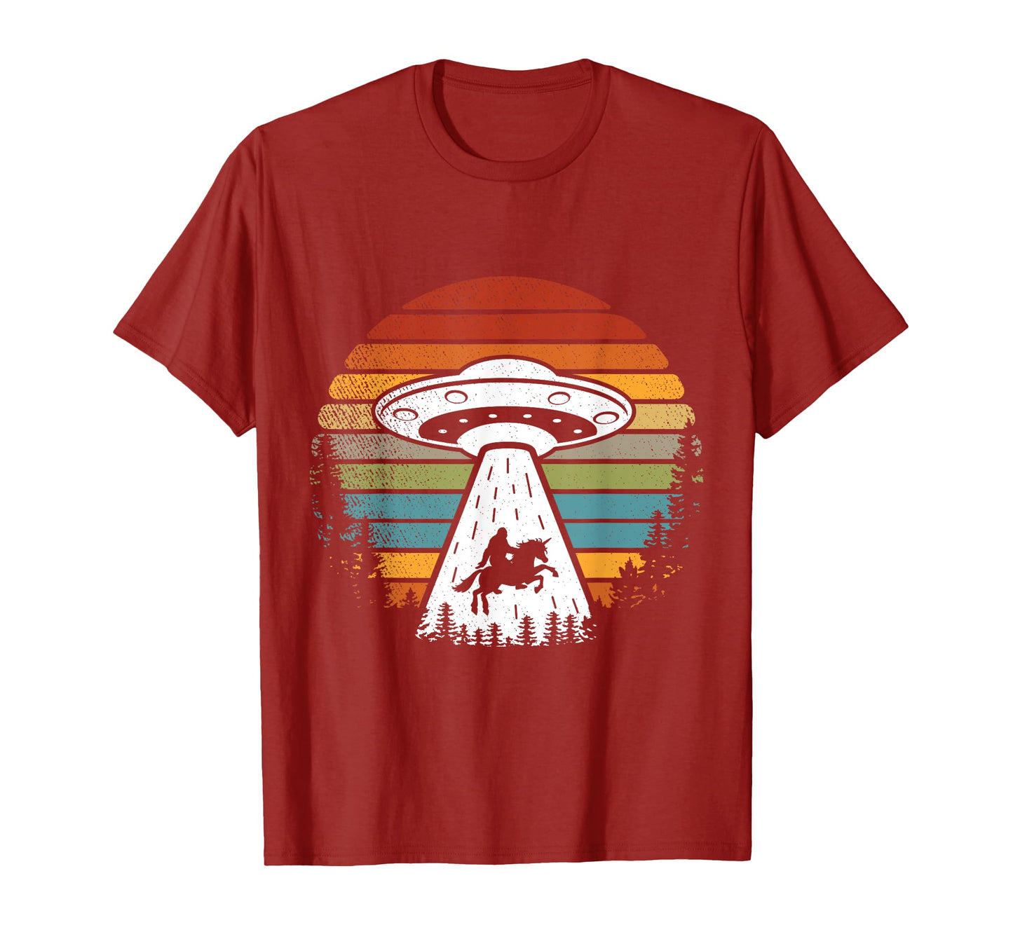 Bigfoot Alien Unicorn Sasquatch UFO T-Shirt