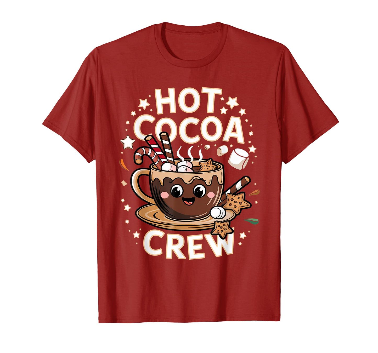 Hot Cocoa Crew Cozy Winter Holiday Team Xmas Matching T-Shirt