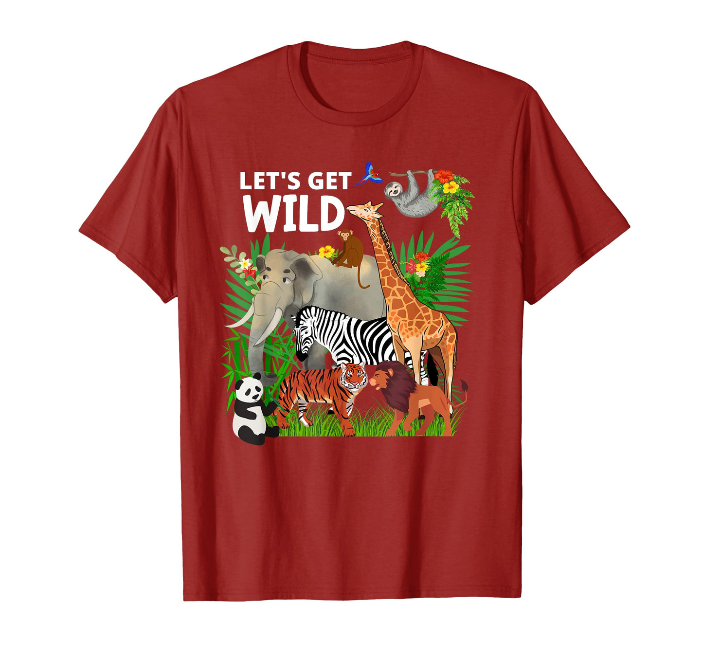 Zoo Animals Wildlife Birthday Party A Day At The Zoo Safari T-Shirt