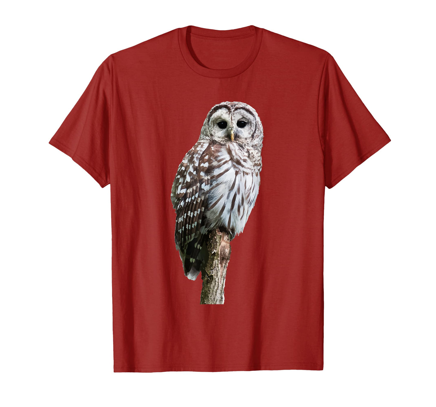 Barred Owl Bird Graphic Tee | Birder Birding | Cute Owl Gift T-Shirt
