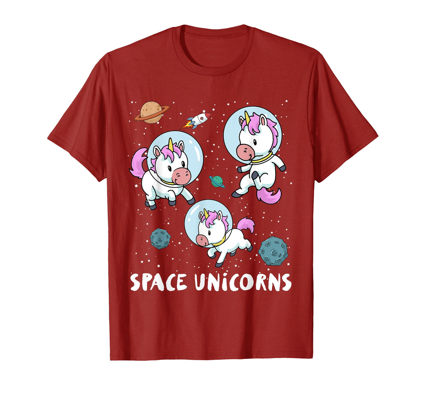 Space Unicorns T-Shirt Funny Astronaut Planet Travel Tee T-Shirt