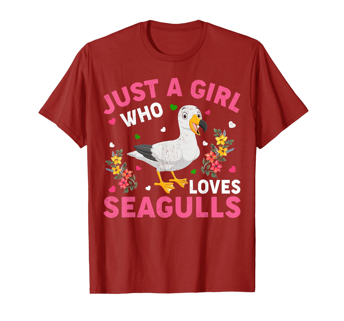 Seagull Bird Lover Just A Girl Who Loves Seagulls T-Shirt