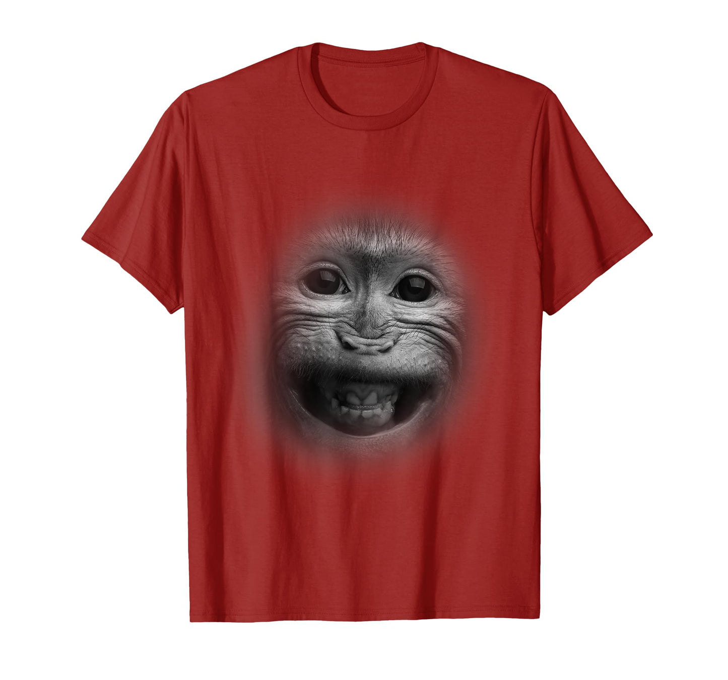 The Happiest Monkey Face Graphic Tees - Funny Humor Tee T-Shirt