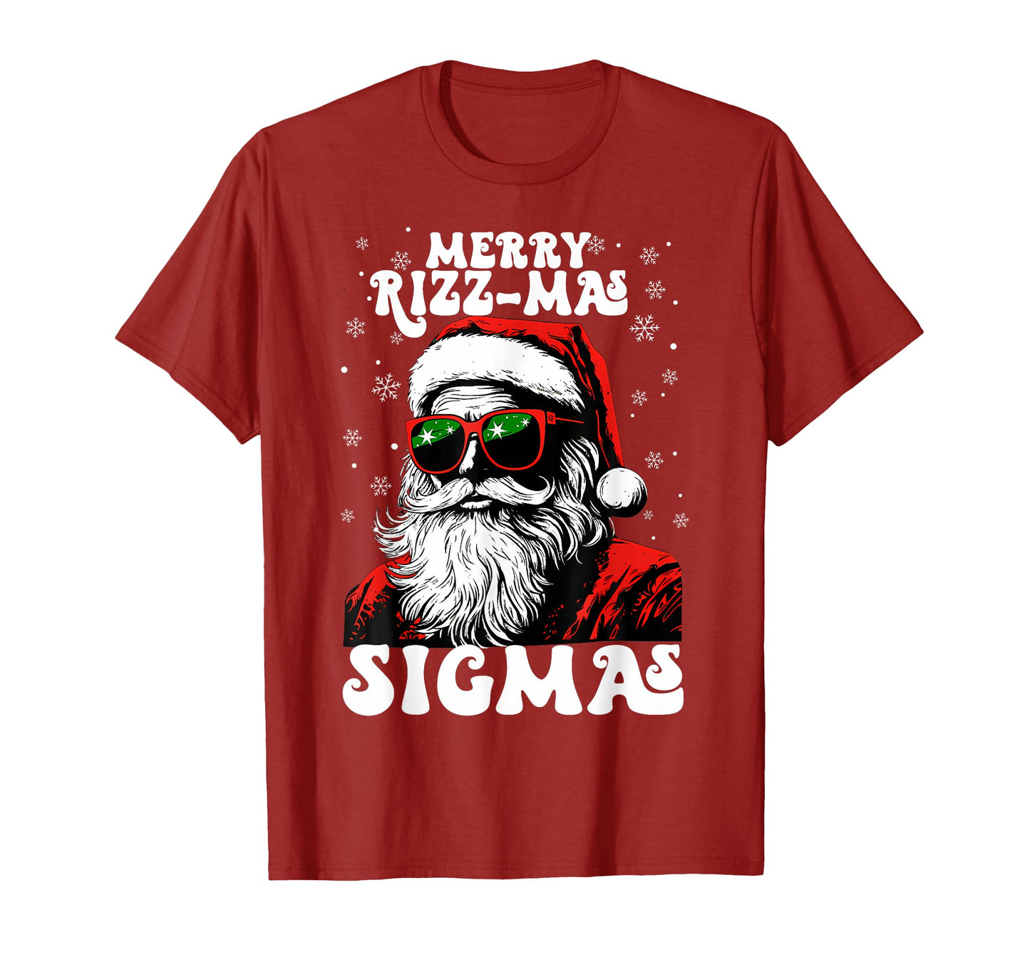 Merry Rizz Mas Sigmas Funny Gen Alpha X-Mas Santa Christmas T-Shirt
