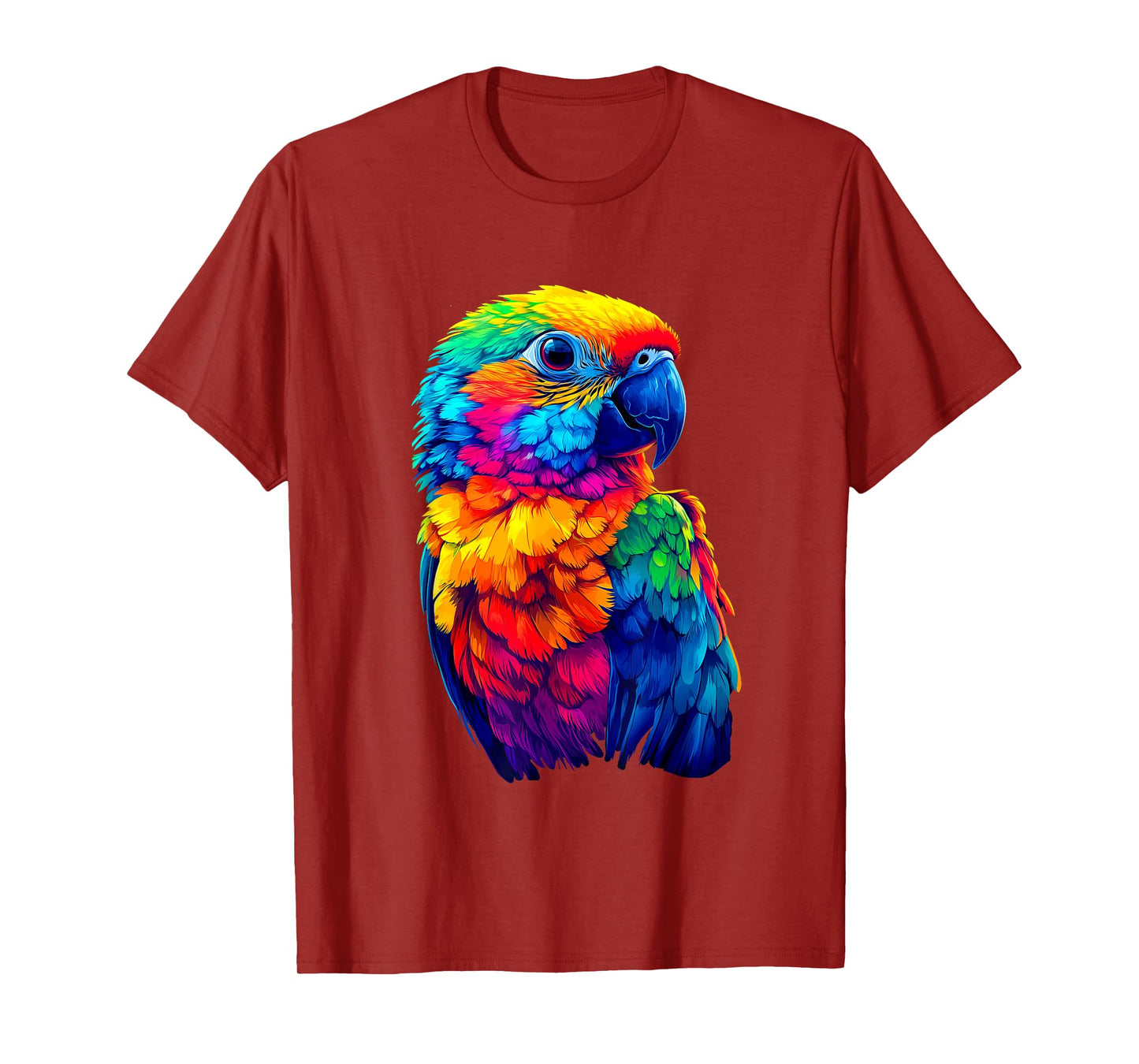 Colorful Parrot Spirit Animal Vibrant Rainbow Conure Parrot T-Shirt
