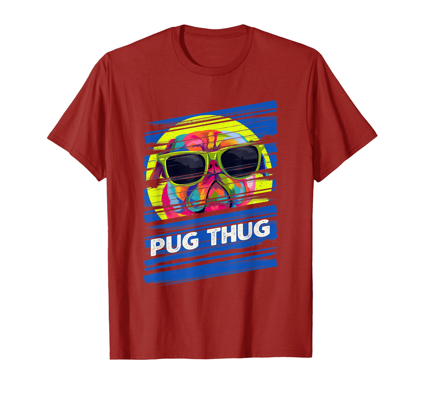 Pug Thug Dutch Bulldog Animal Pun Pug Owner Animal Meme T-Shirt for Men Women