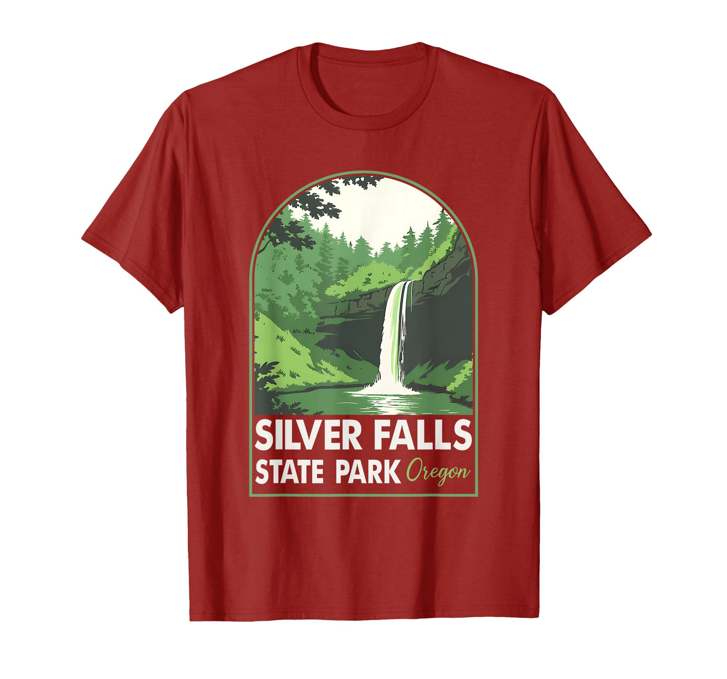 Silver Falls State Park Oregon Camping Hiking Outdoor T-Shirt