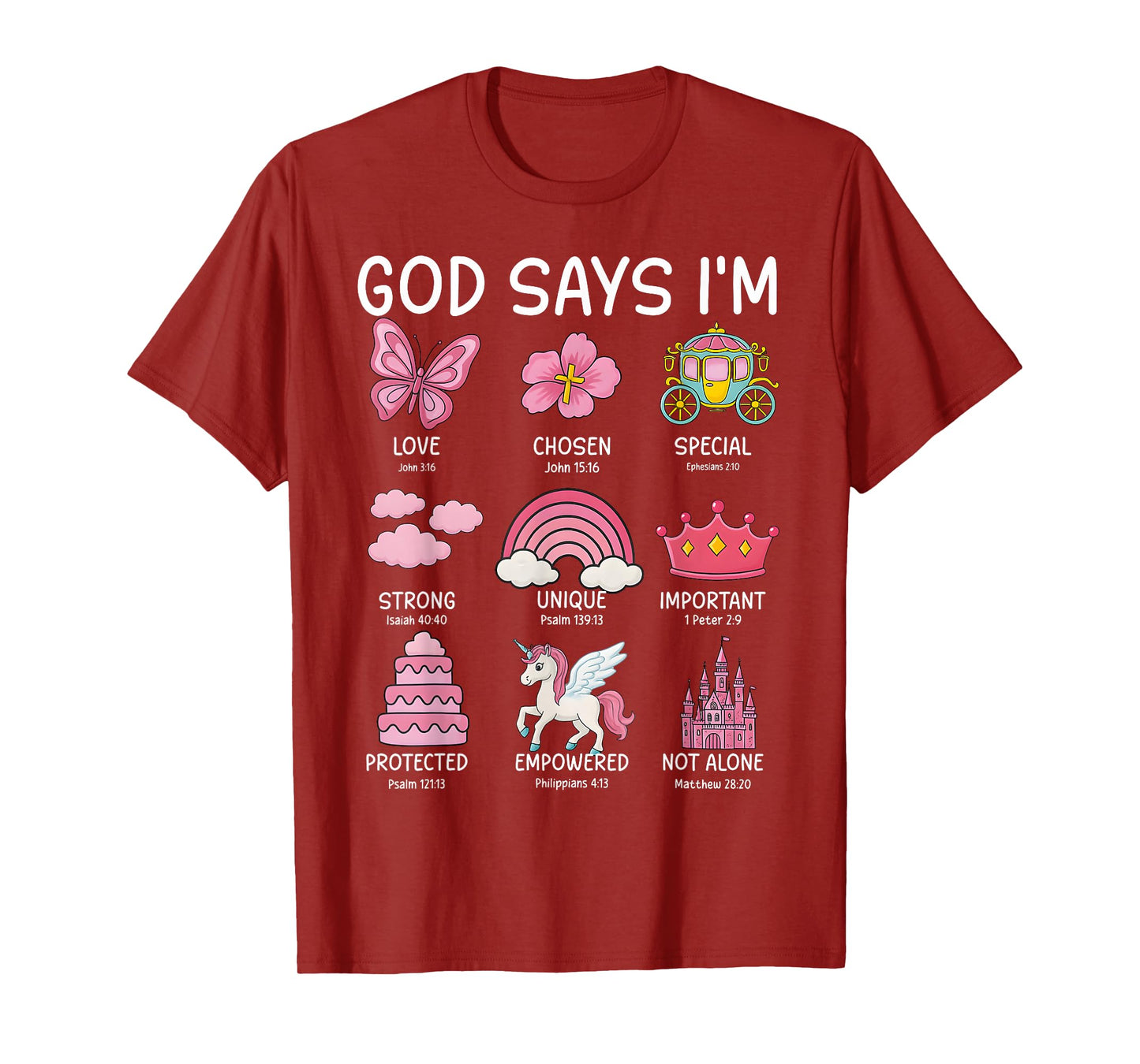 Christian God Say I Am Princess Cute Jesus Teen Girl Toddler T-Shirt