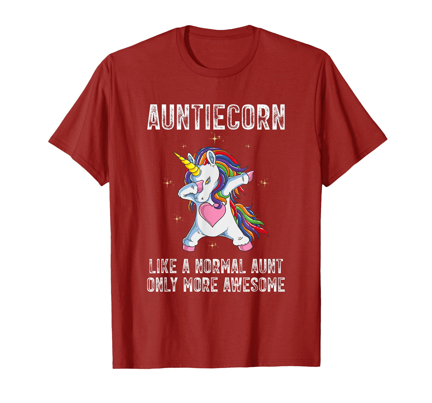 Auntiecorn Dabbing Unicorn Mother's Day 2023 Auntie Awesome T-Shirt