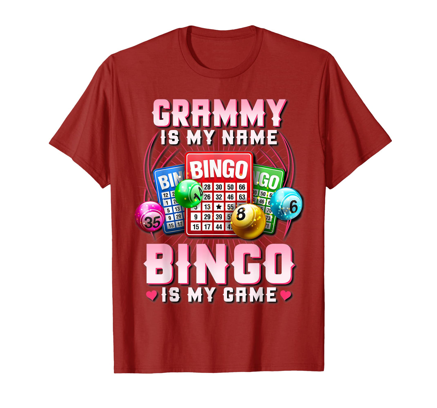 Bingo Player Grammy Is My Name Bingo Is My Game Xmas T-Shirt