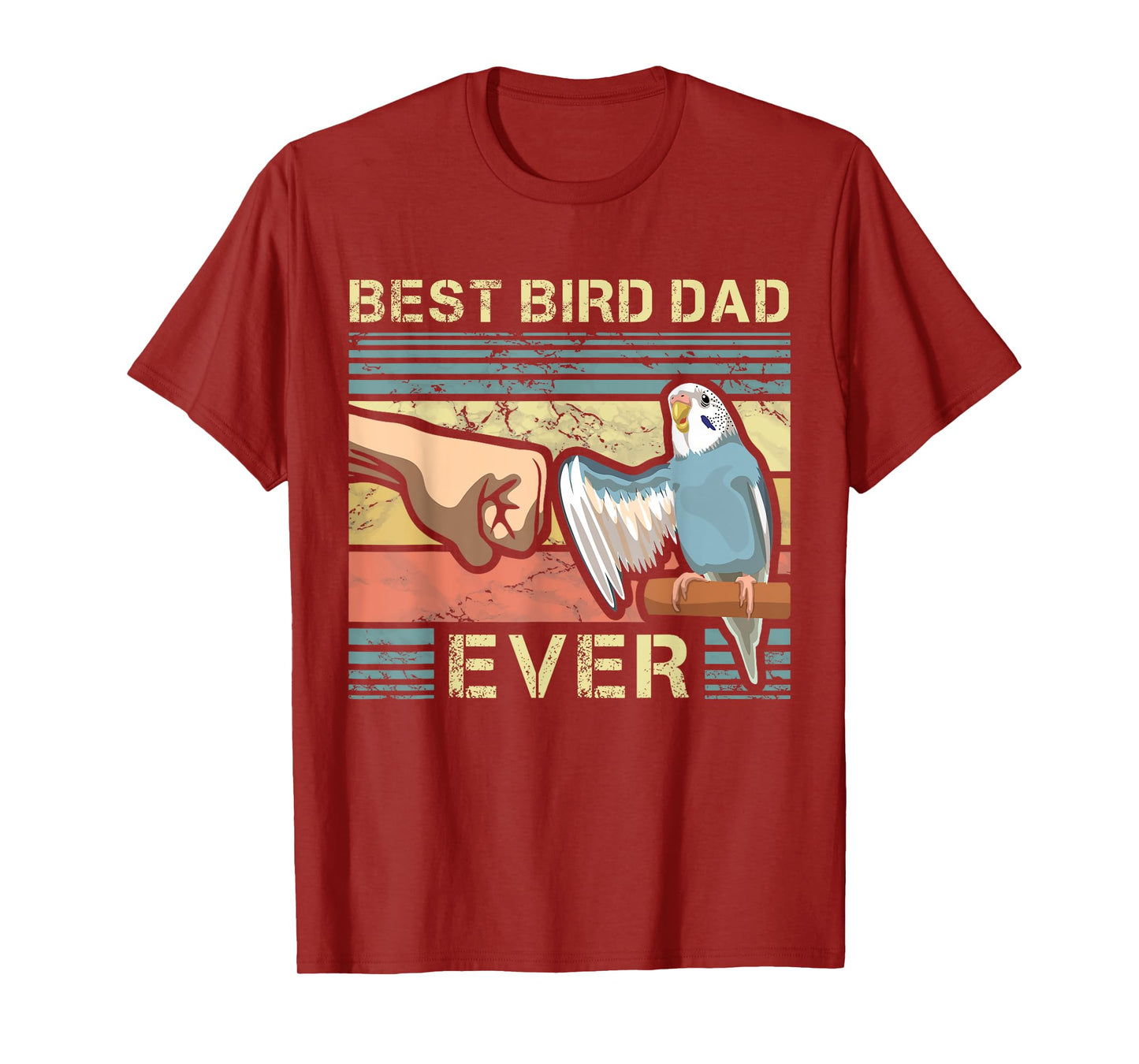 Budgie Dad Bird Lover Father Animal Enthusiast Bird Guy T-Shirt