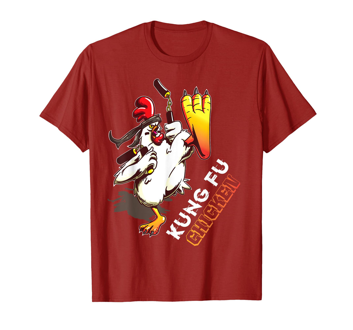 Kung Fu Chicken - Crazy Chicken Funny Martial Arts T-Shirt