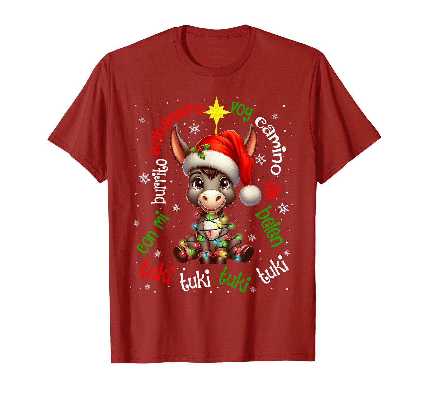 Tuki Tuki Donkey Mi Burrito Sabanero Mexican Mexico Xmas T-Shirt