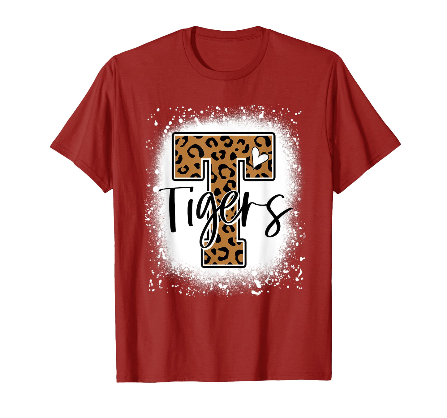 Leopard Tigers School Team Sports Fan Spirits Mascot T-Shirt