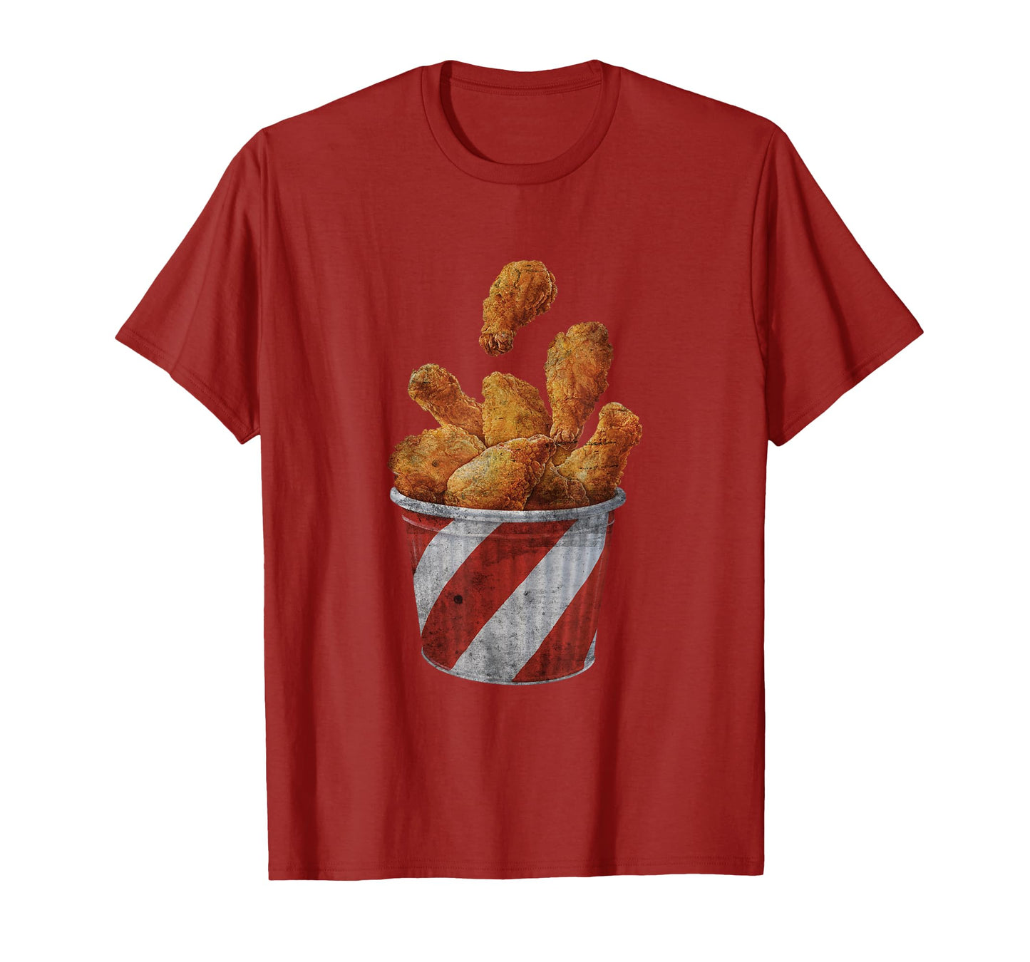 Retro National Fried Chicken Day Funny Fast Food Lover T-Shirt
