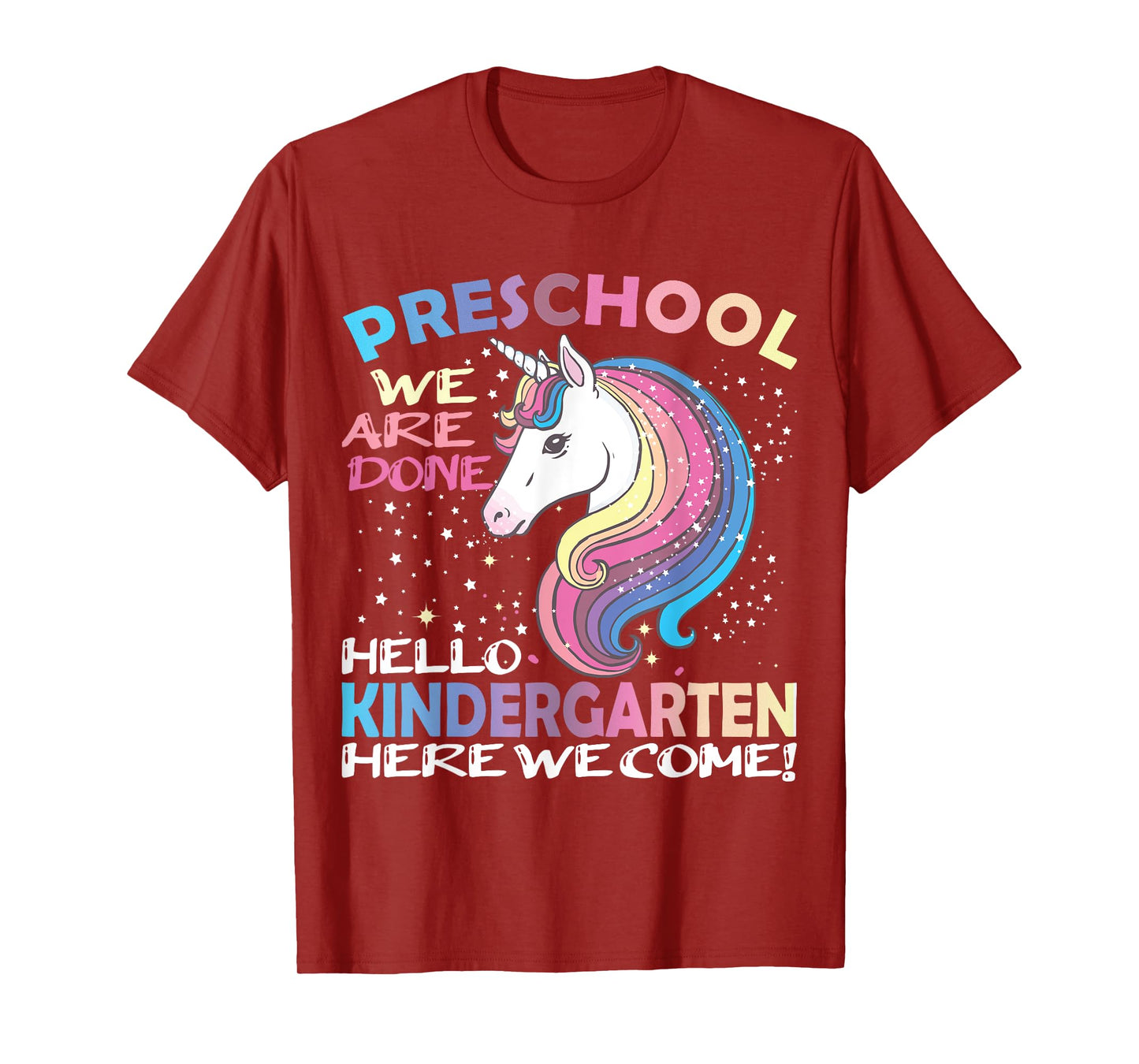 Goodbye Preschool Graduation Hello Kindergarten Prek Unicorn T-Shirt