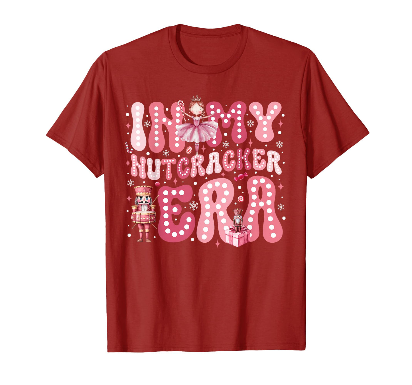 Pink Nutcracker Squad in My Nutcracker Era Pink Christmas T-Shirt