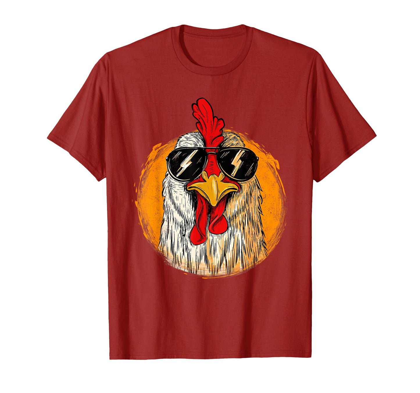 Hipster Chicken With Sunglasses - Retro Vintage Farm Rancher T-Shirt