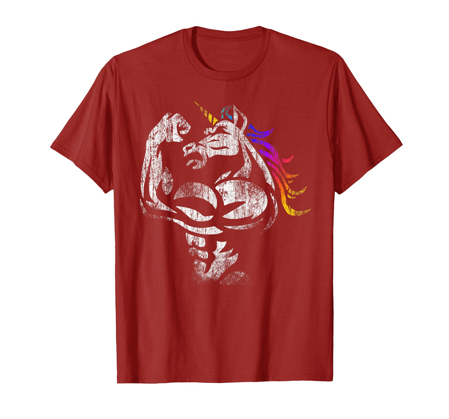 Muscle Unicorn Workout Fathers Day Gift Weightlifting Gym T-Shirt