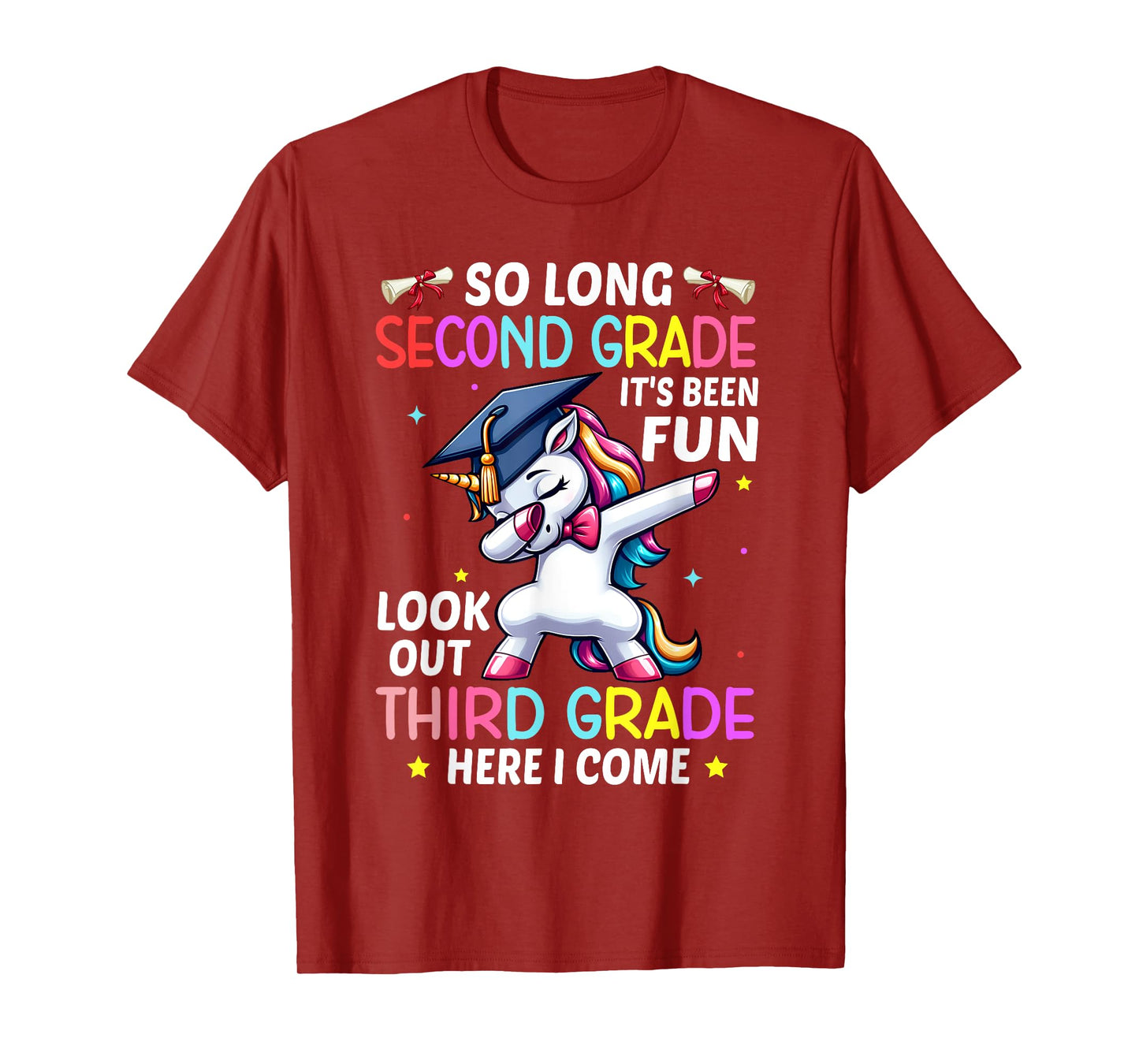 So Long 2nd Grade 3rd Grade Here I Come Unicorn Graduation T-Shirt
