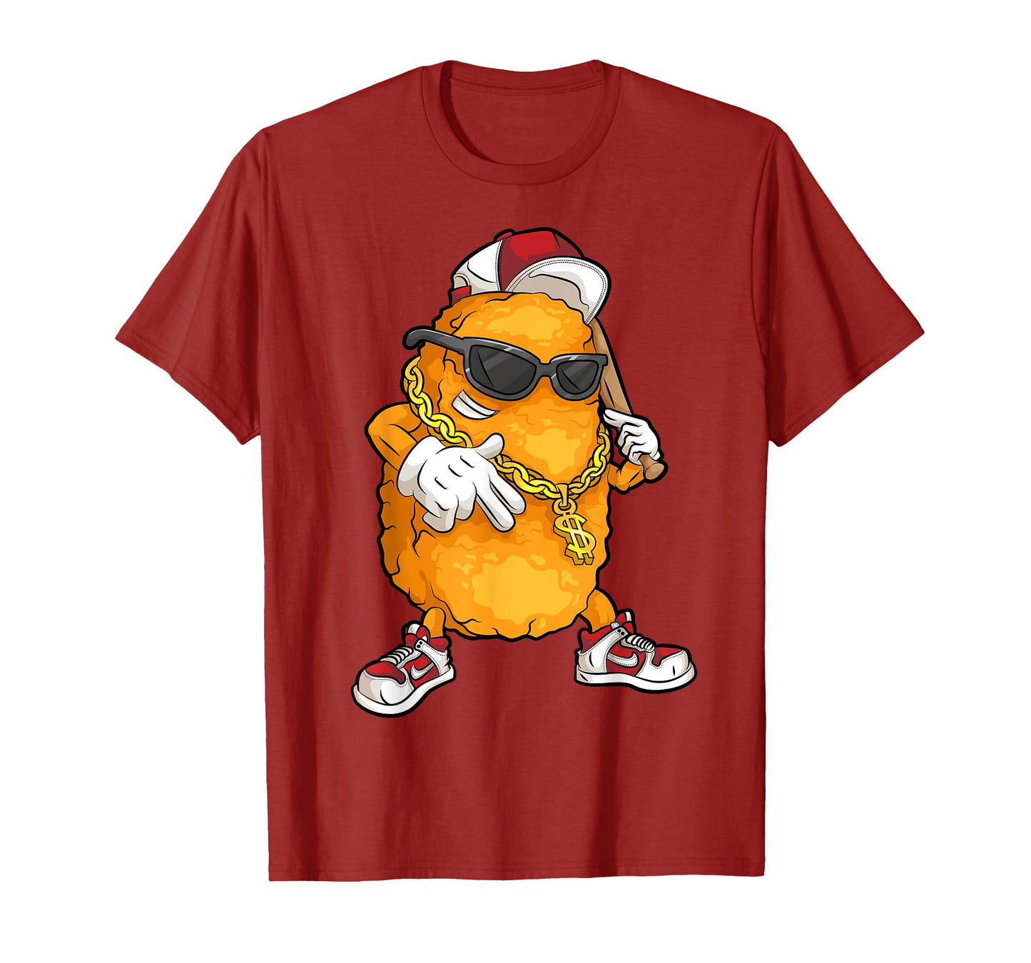 Cool Chicken Nugget Art For Boys Kids Chicken Nugget Lover T-Shirt