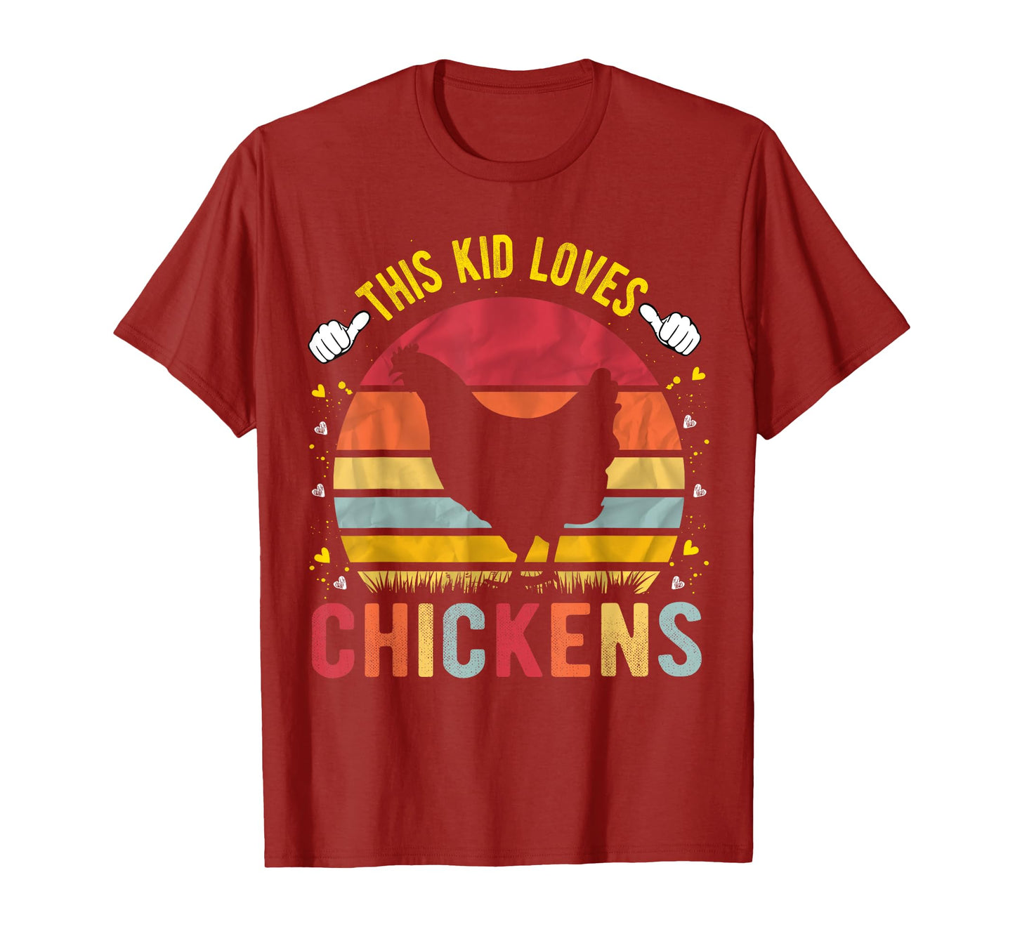 This Kid Loves Chickens Boys and Girls Chicken Gift T-Shirt