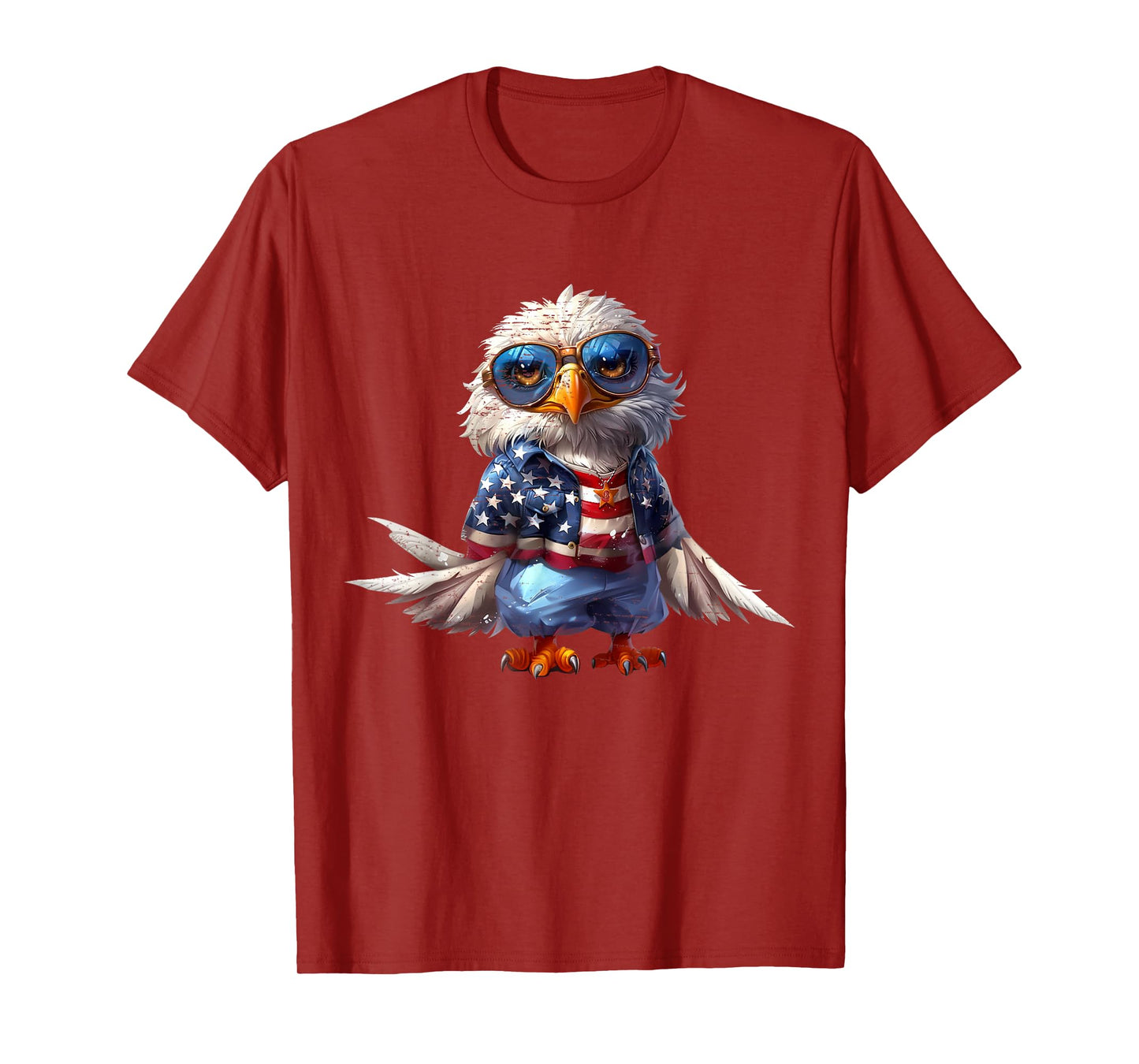 Eagle Patriotic USA American Flag 4th of July Kids boys girl T-Shirt