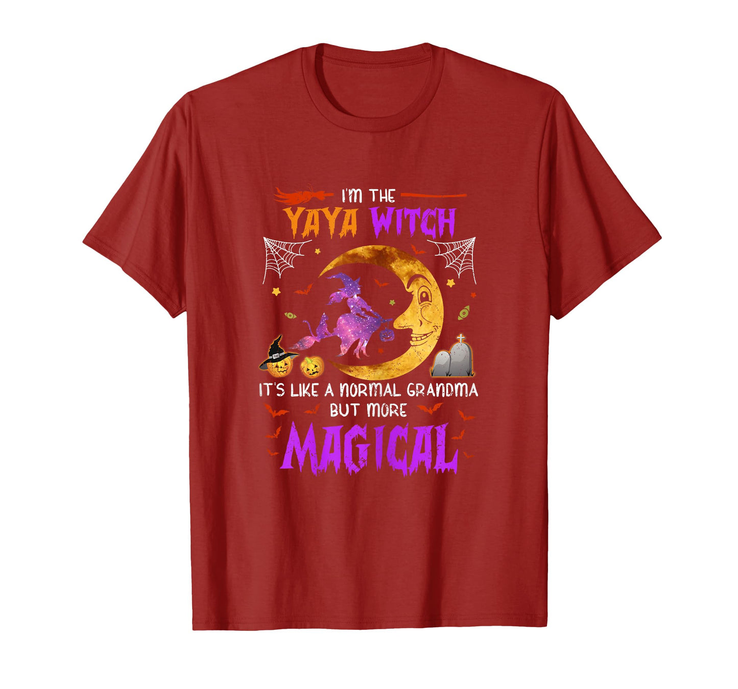 I'm Yaya Witch Greek Grandma Magical Halloween T-Shirt