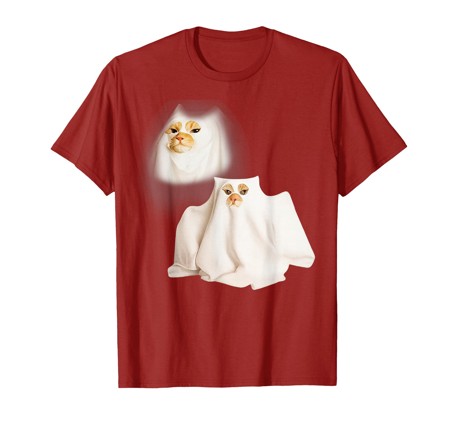 Ghost Kitten Meme Ghost Cat Funny Wizard Cat Halloween T-Shirt