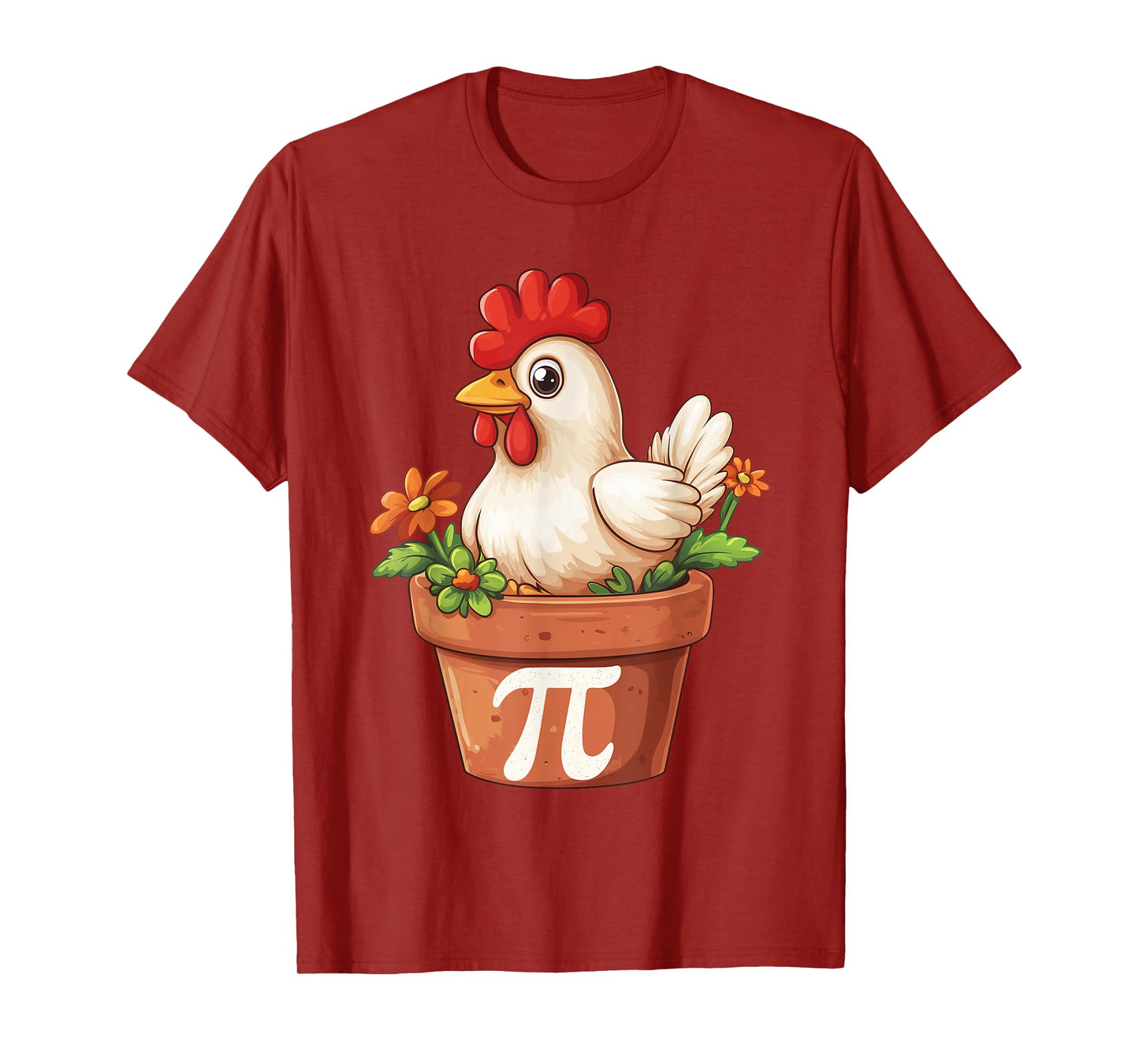 Chicken Pot Pi Day Symbol Math March 14 3.14 Teacher Student T-Shirt