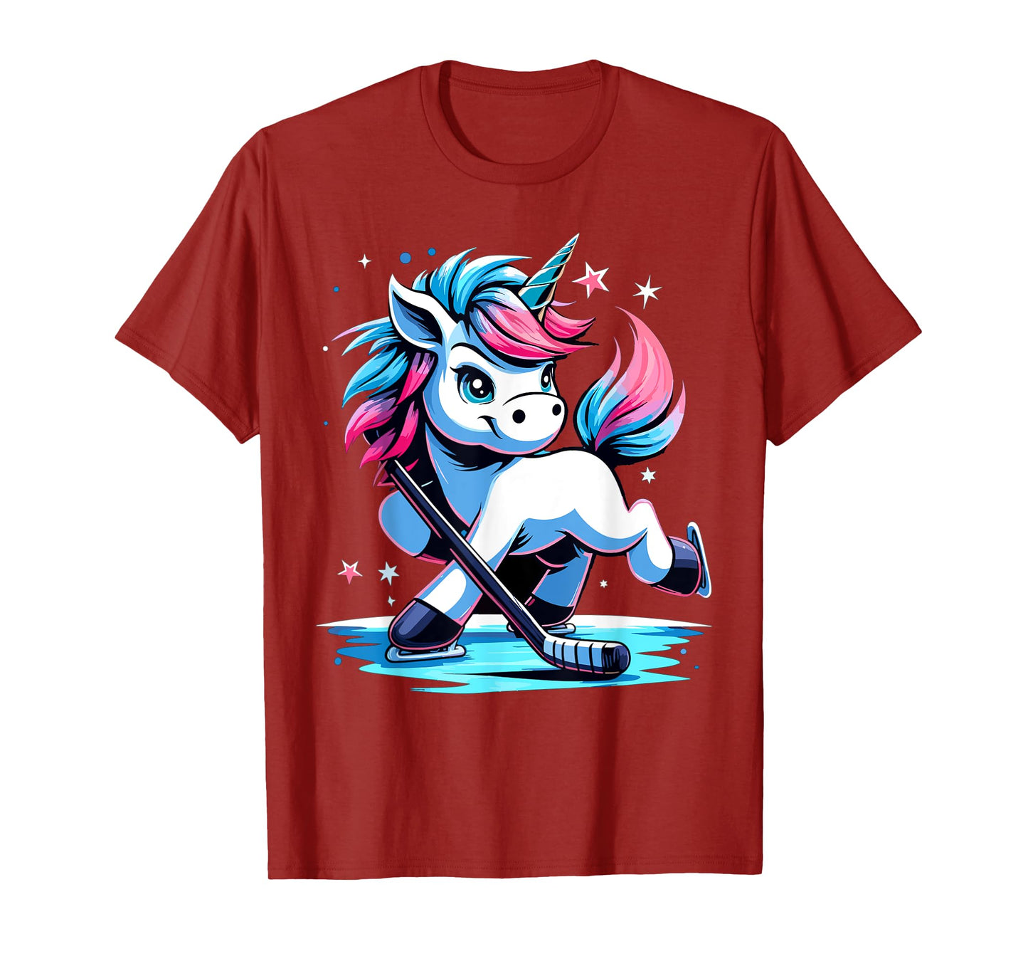 Ice Hockey Unicorn Kawaii Ice Hockey Mom T-Shirt