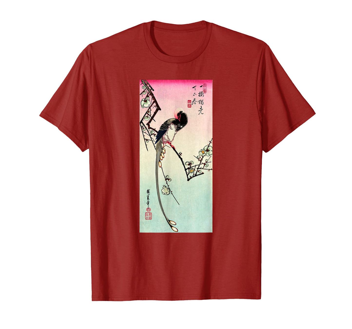 Japanese Art Hiroshige Woodblock Art Classic Print Retro Tee T-Shirt