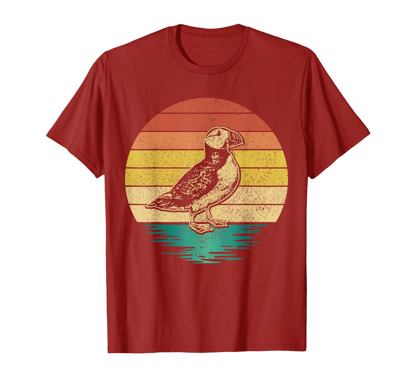 Puffin Bird Vintage Iceland Funny Puffin T-Shirt