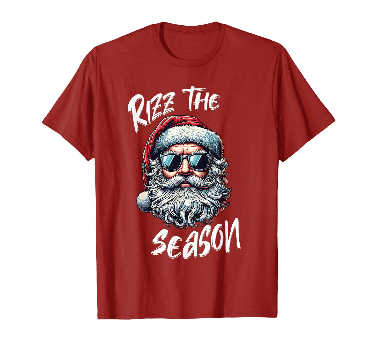 Rizz The Season Teens Kids School Christmas Santa Claus T-Shirt