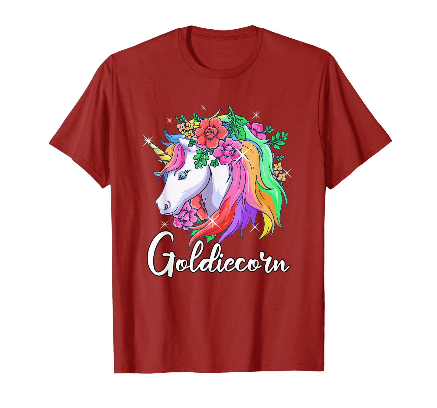 Cute Goldiecorn Personalized Name Unicorn Goldie T-Shirt