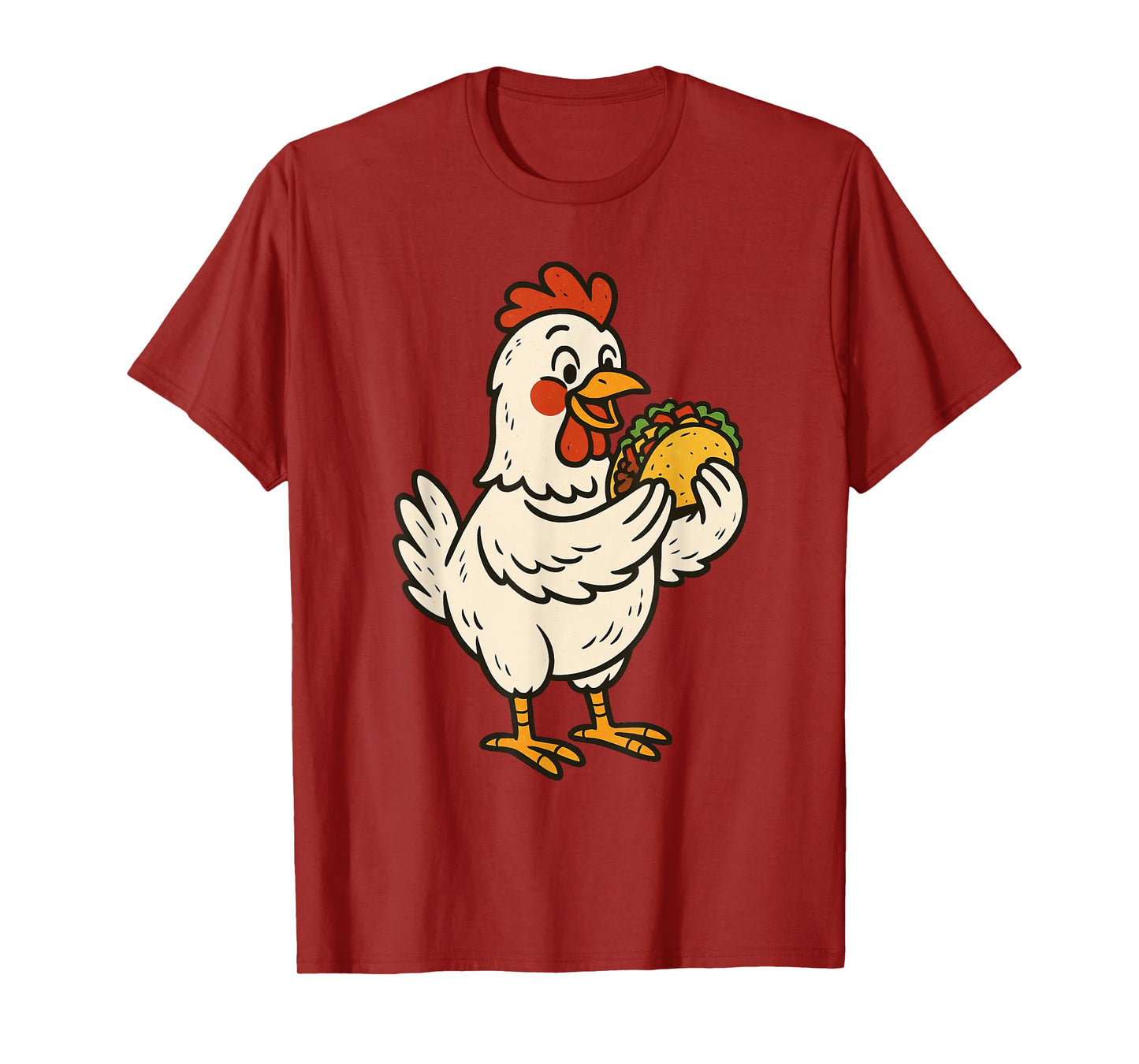Chicken Eating Taco T-Shirt