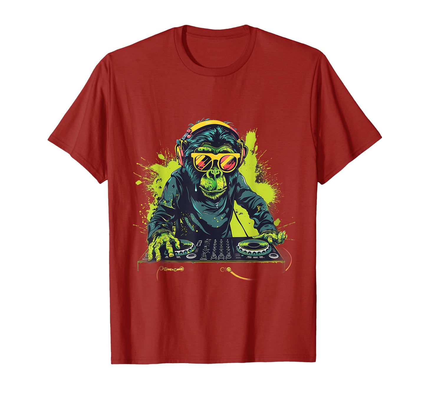 DJ Monkey Splash Monkey DJ Turntable DJ Monkey House Music T-Shirt