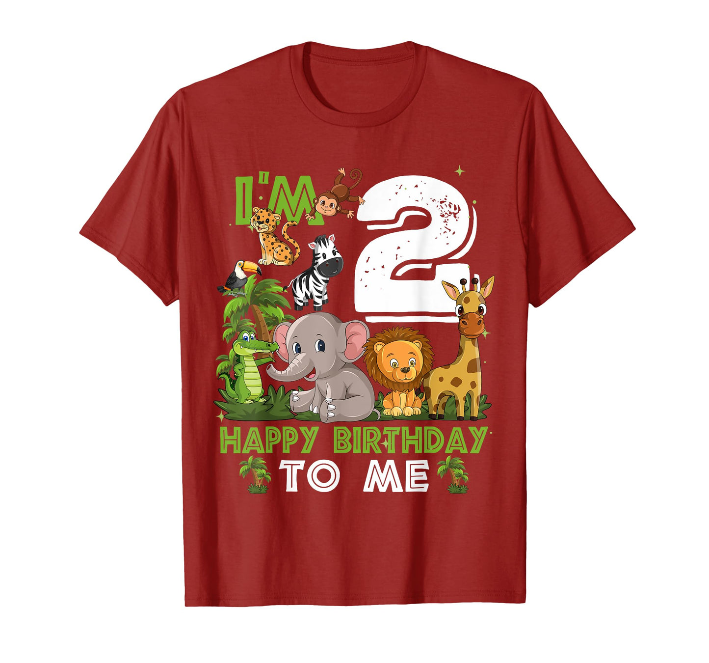 2 Year Old Zoo Birthday Shirt Safari Zoo Jungle Animal 2nd T-Shirt