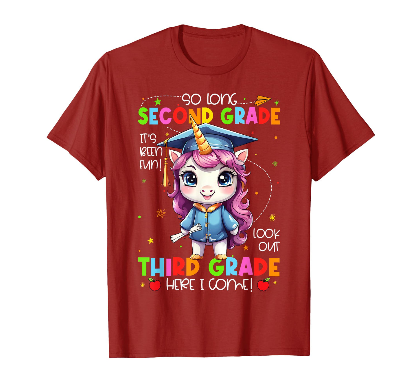 Unicorn So Long 2nd Grade Graduation Last Day Of School T-Shirt