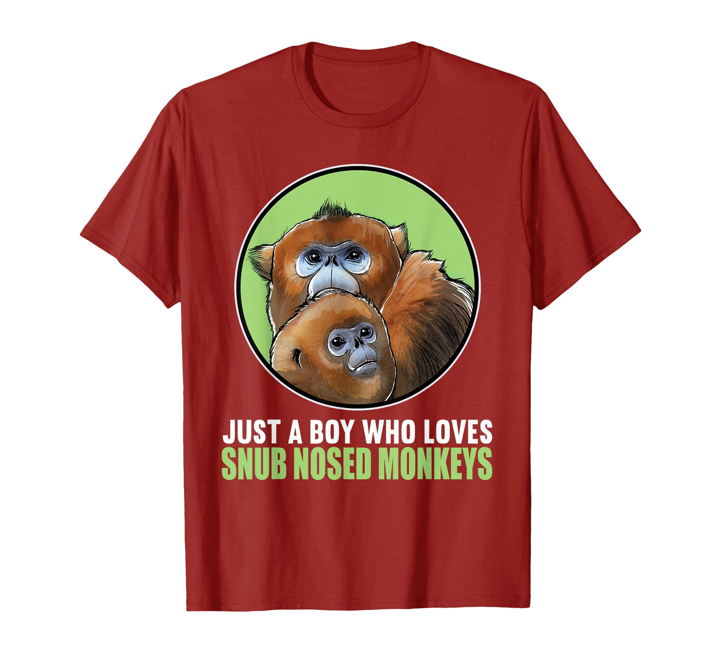 Just a Boy who loves Snub Nosed Monkeys T-Shirt