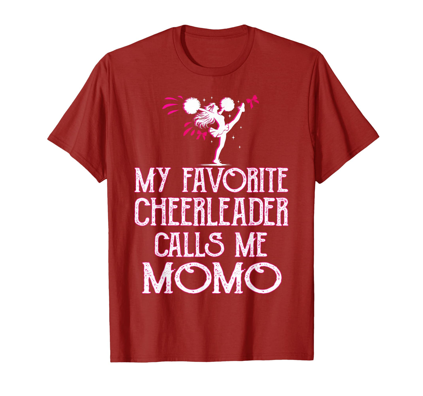 Cheer My Favorite Cheerleader Calls Me Momo Xmas T-Shirt