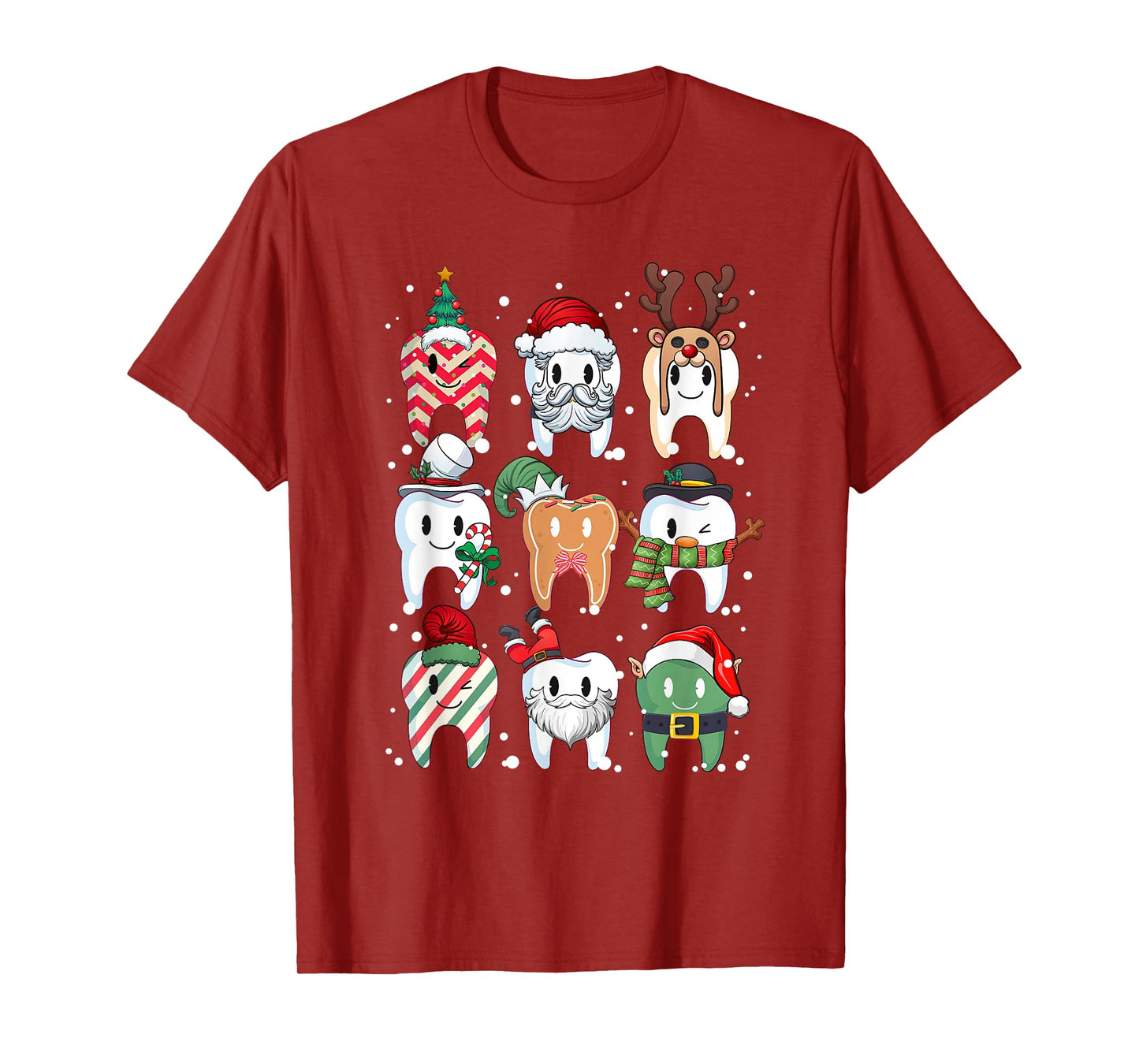 Tooth Dentist Dental Assistant Teeth Christmas Xmas Pajamas T-Shirt